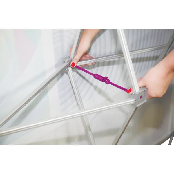 Hopup 20ft Straight Full Height Tension Fabric Display - Image 14