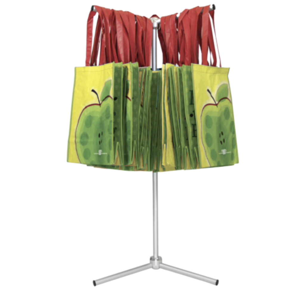 trade show bag holder