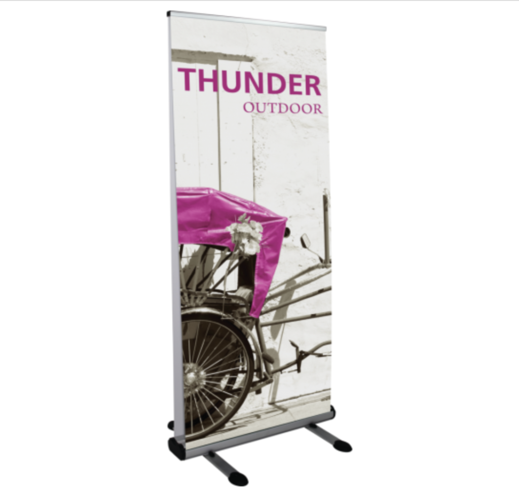 outdoor banner stands