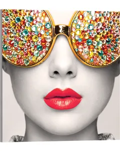 Vector Frame Edge S-01 Square Fabric Poster Display