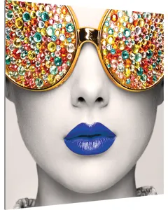 Vector Frame Edge S-04 Square Fabric Poster Display