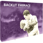 Backlit exhibit backdrop